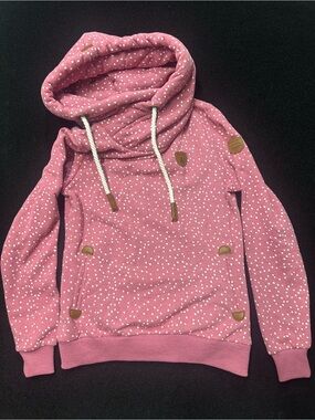 Wanakome Pink Polka Dot Pullover Hoodie